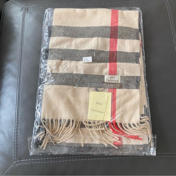 NWT Sky Cashmere Virgin Wool Scarf - Picture 10 of 11